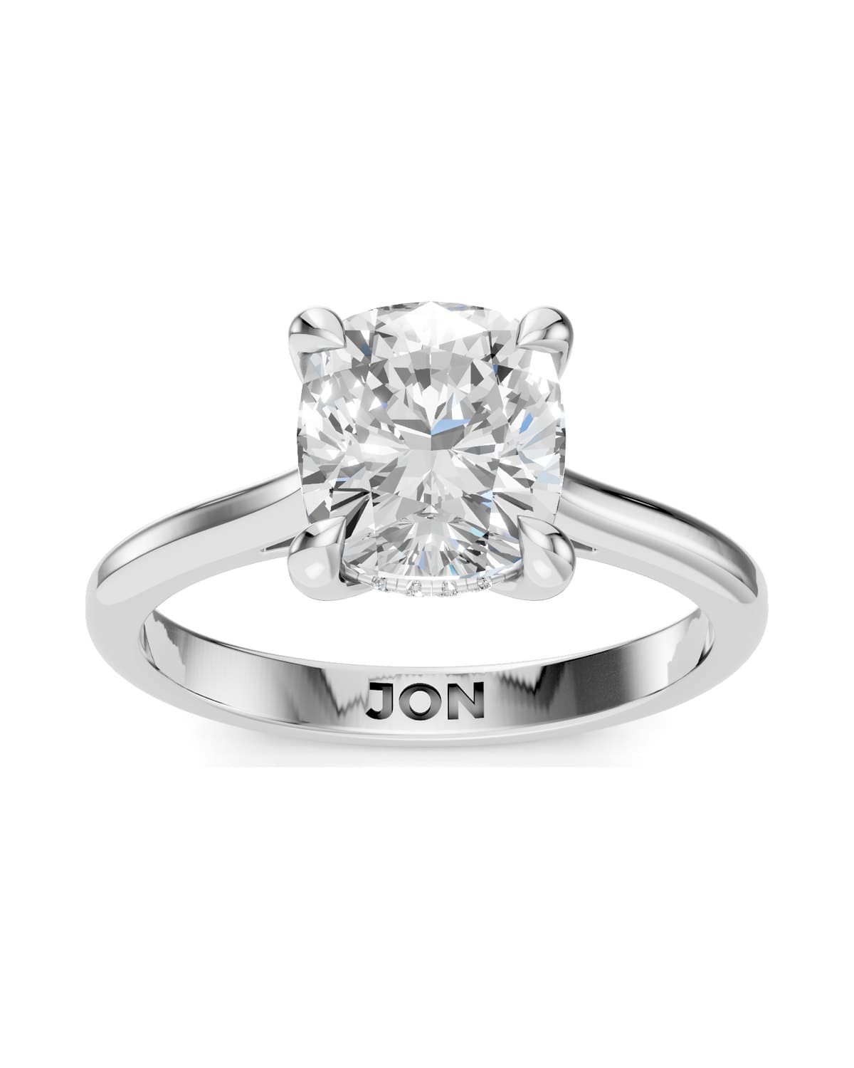 Cushion Solitaire — J0003 (view 1)