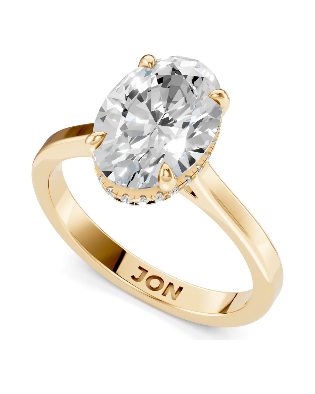 Oval Solitaire — J0014 (8)