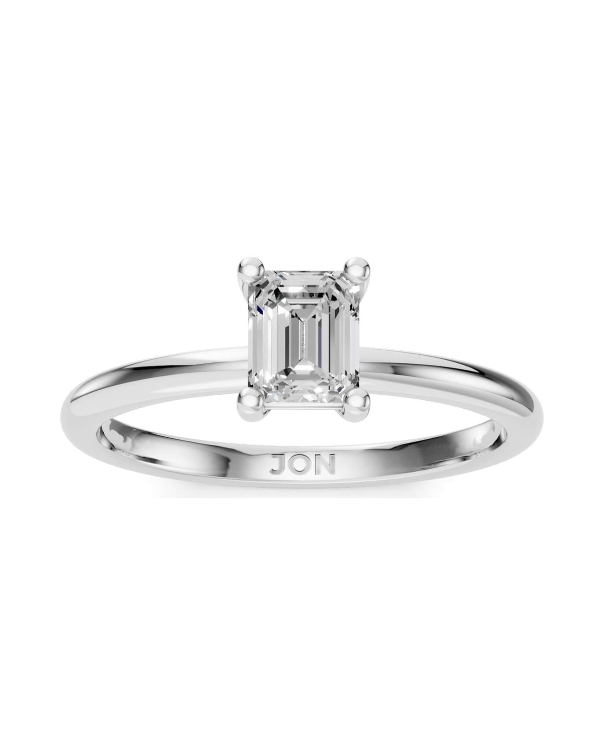 Emerald-Cut Solitaire — J0025 (view 1)