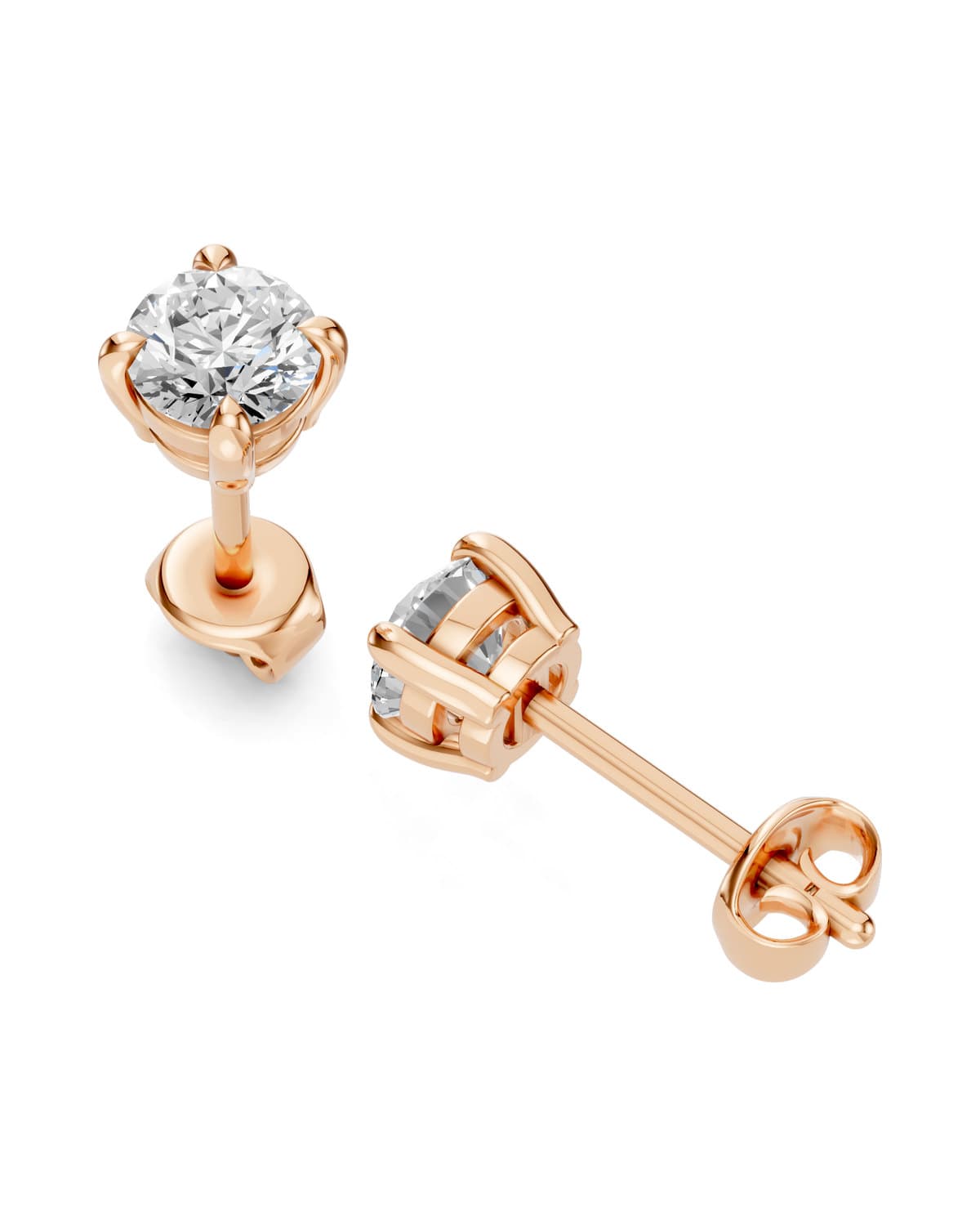 Round Brilliant Diamond Studs — J0028 (4)