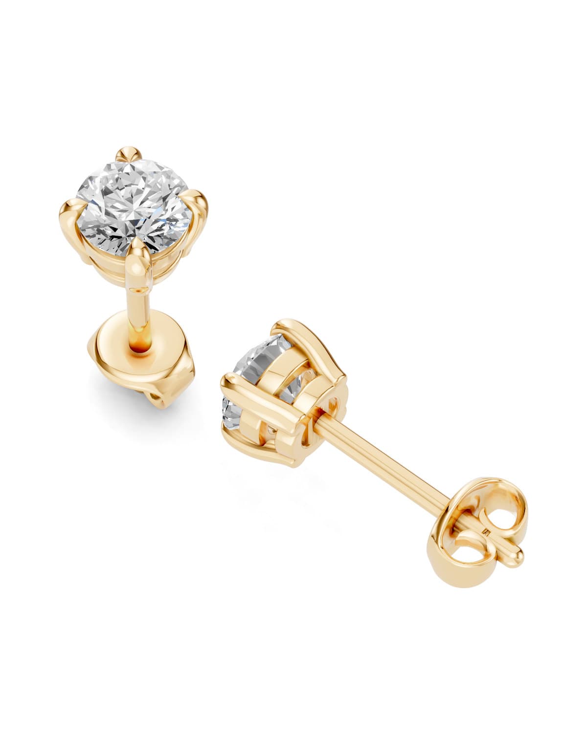 Round Brilliant Diamond Studs — J0028 (5)