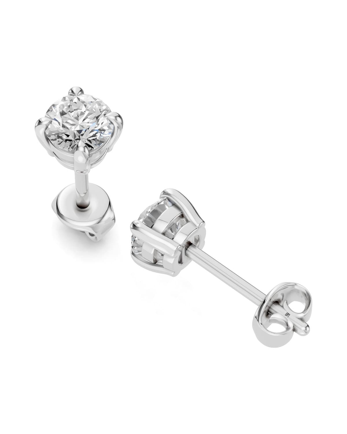 Round Brilliant Diamond Studs — J0028 (6)