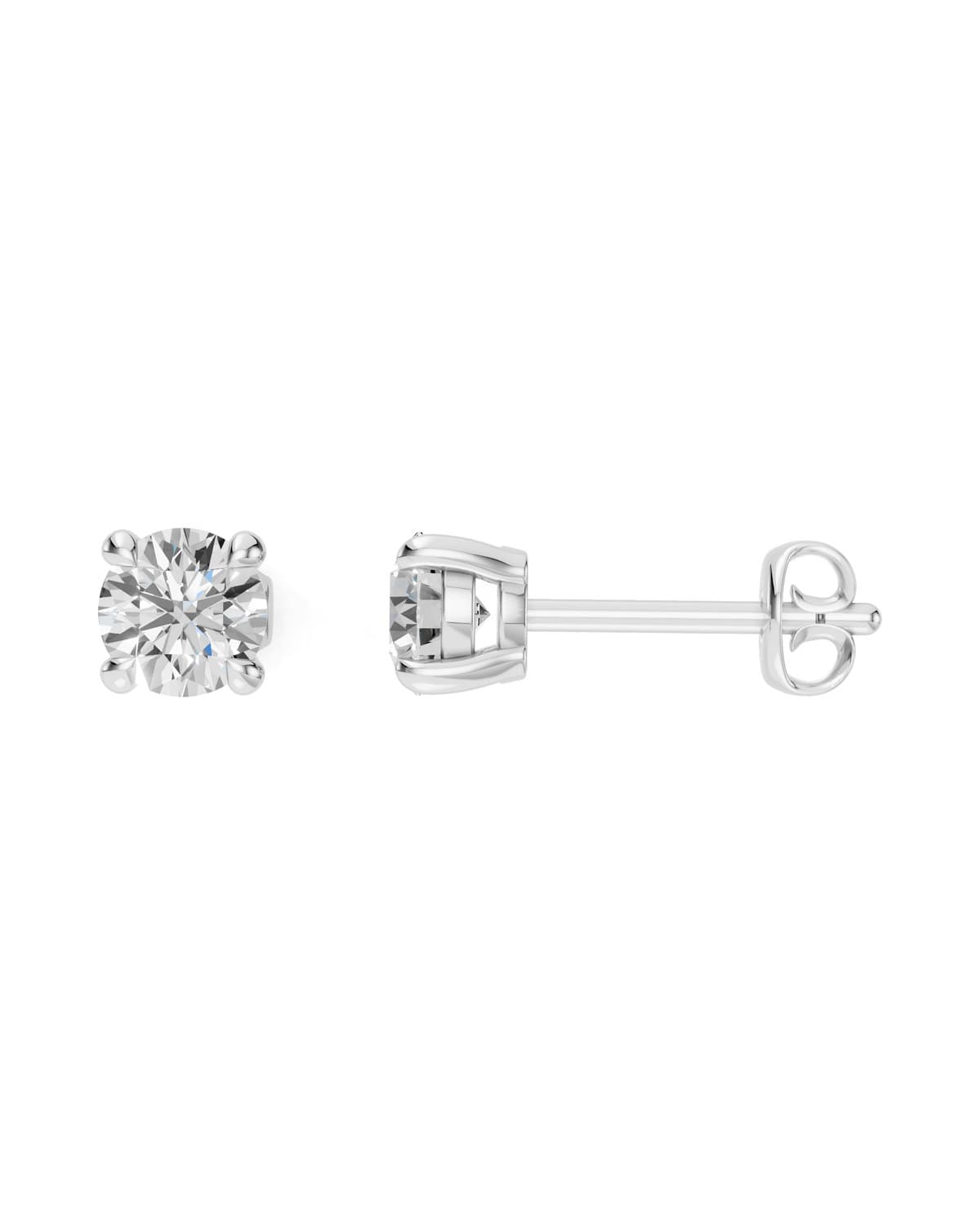 Round Brilliant Diamond Studs — J0028 (7)
