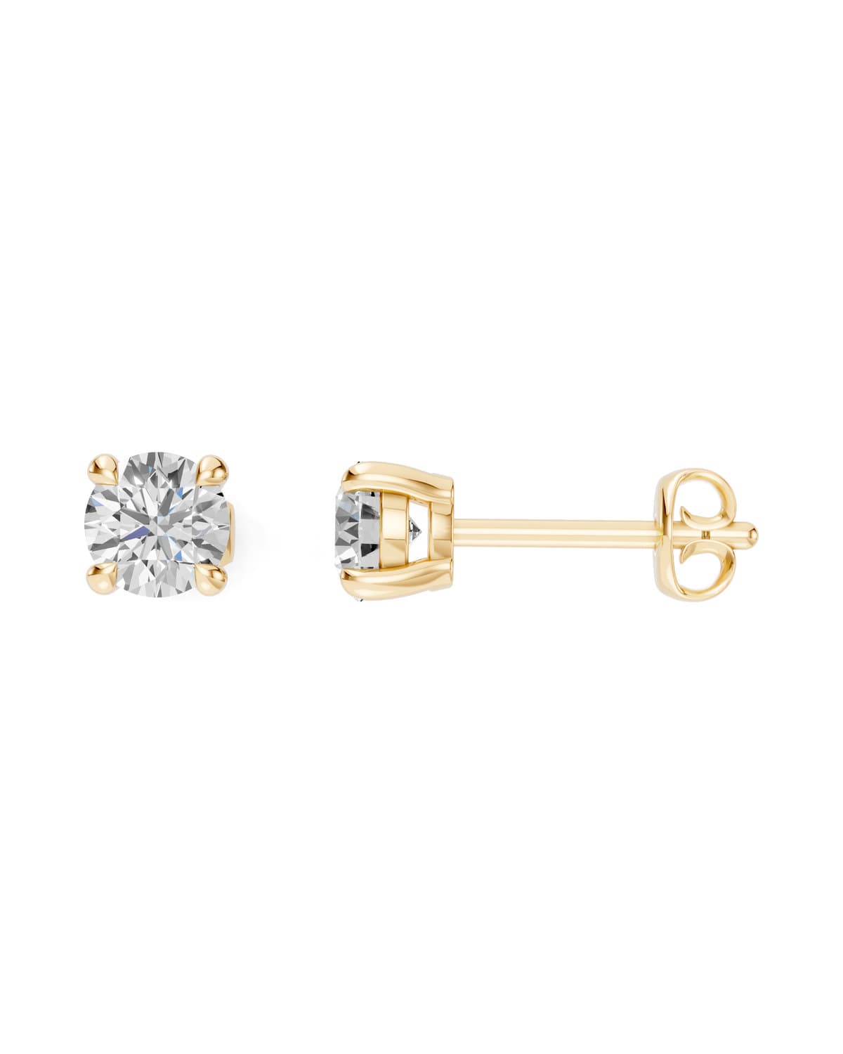 Round Brilliant Diamond Studs — J0028 (8)