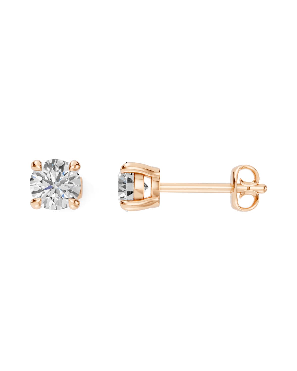 Round Brilliant Diamond Studs — J0028 (9)