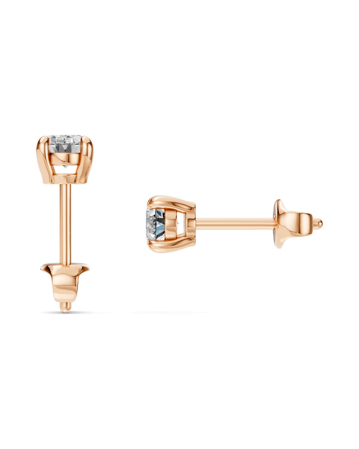Oval Diamond Studs — J0029 (4)