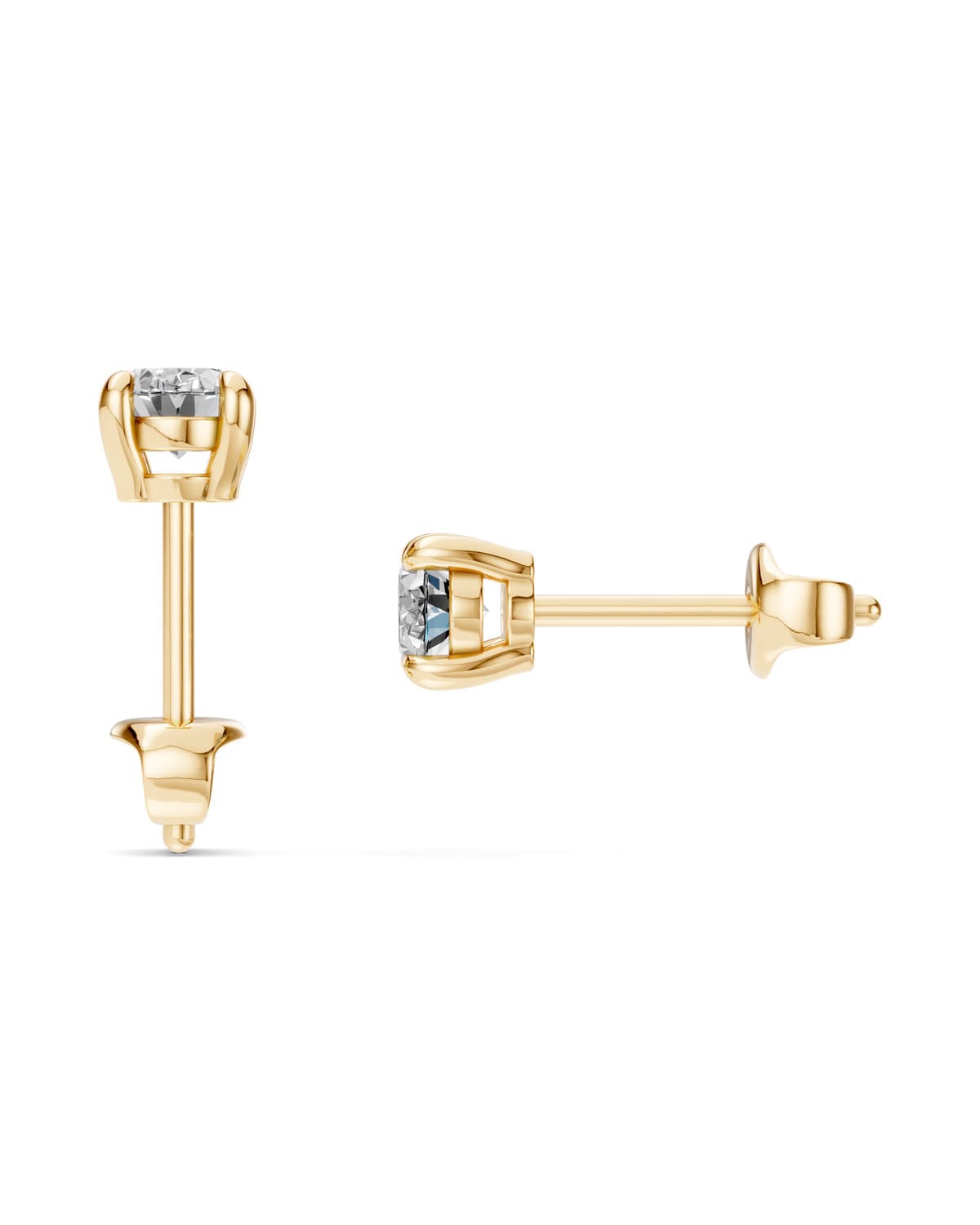 Oval Diamond Studs — J0029 (5)
