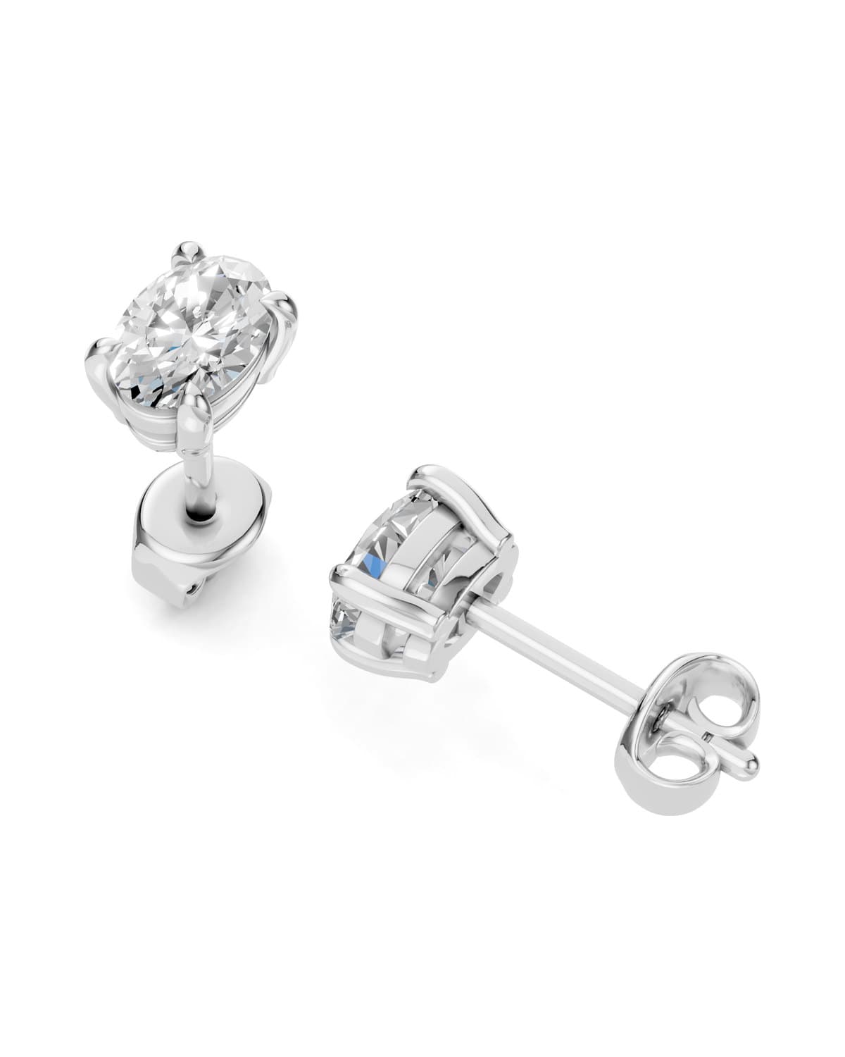Oval Diamond Studs — J0029 (7)