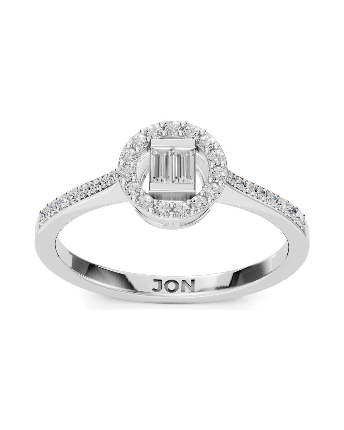 Emerald-Cut Halo — J0042 (view 1)