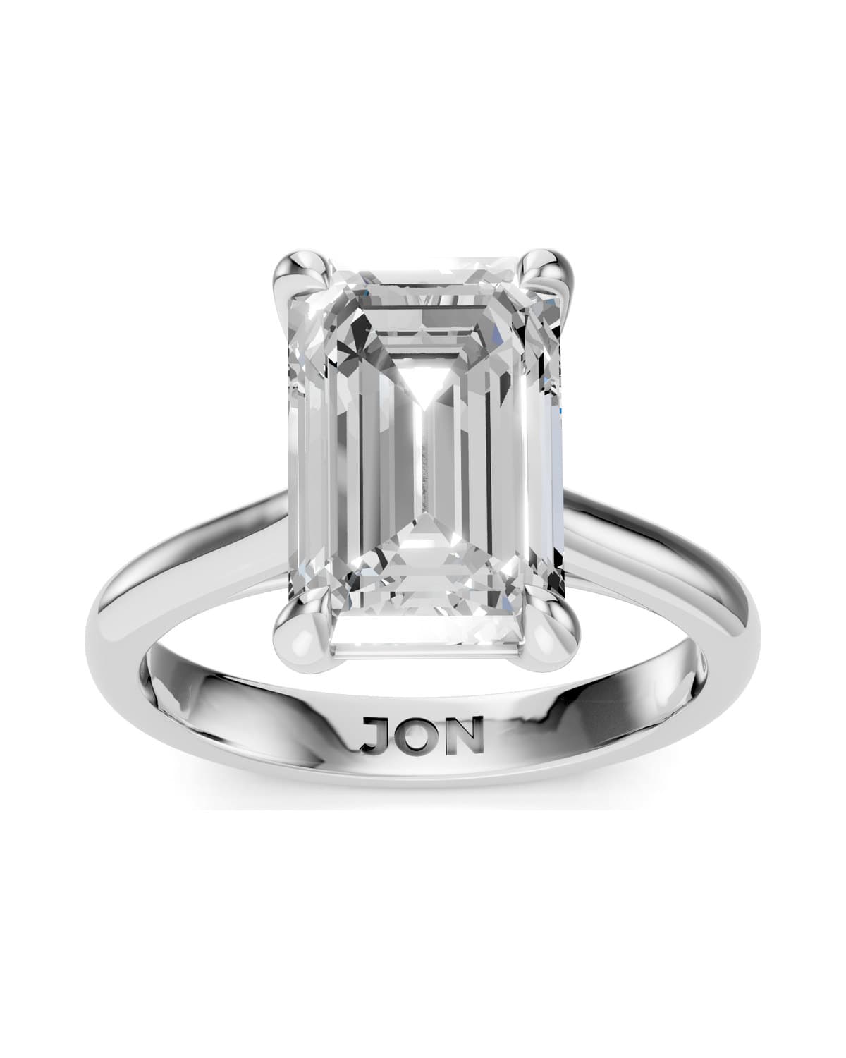 Emerald-Cut Solitaire — J0006 (view 1)